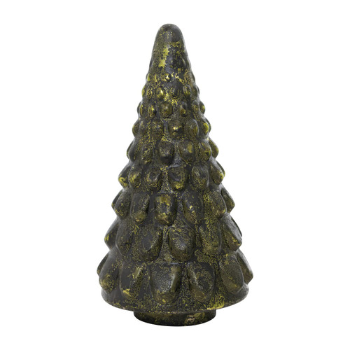Creative Co-Op Embossed Mercury Glass Tree, Green