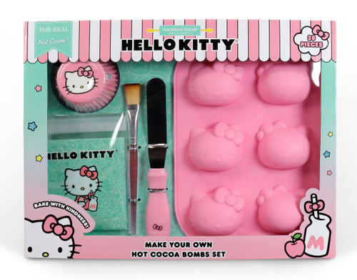 Handstand Kitchen Hello Kitty Hot Cocoa Bomb Making Set with Silicone Mold, Spatula and More!