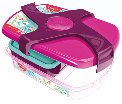 Maped Picnik Concept 870016 Leakproof Lunch Box, One Size, Pink Maped Picnik Concept 870016 Leakproof Lunch Box, One Size, Pink