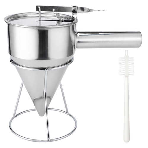 Pancake Dispenser for Batter, Pancake Batter Dispenser for Griddle, Stainless Steel Funnel Cake Dispenser with Stand Perfect for Takoyaki, Cupcake, Waffle, Muffin, Pastries (40oz/1200ml) Pancake Dispenser for Batter, Pancake Batter Dispenser for Griddle, Stainless Steel Funnel Cake Dispenser with Stand Perfect for Takoyaki, Cupcake, Waffle, Muffin, Pastries (40oz/1200ml)