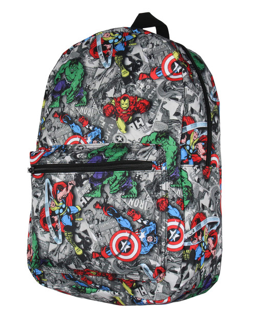 Marvel Avengers Thor Iron Man Captain America Hulk Laptop School Backpack Marvel Avengers Thor Iron Man Captain America Hulk Laptop School Backpack