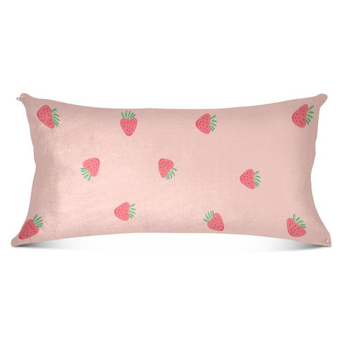 Emelivor Pink Strawberry Throw Pillow Covers Velvet Pillow Covers Soft Cushion Case Comfortable Pillowcases Decorative Pillows for Bed Sofa Couch Chair Car - Body, 21x54 in Emelivor Pink Strawberry Throw Pillow Covers Velvet Pillow Covers Soft Cushion Case Comfortable Pillowcases Decorative Pillows for Bed Sofa Couch Chair Car - Body, 21x54 in