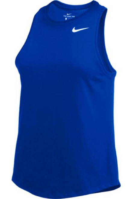 Nike Womens Dry High Neck Tank Top (as1, Alpha, x_l, Regular, Regular, Royal)