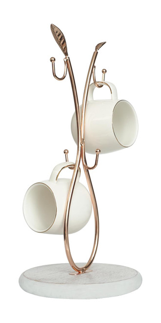 Coffee Mug Holder,Mug Rack Countertop,Hook Shaped Mug Tree for Counter,Coffee Tea Cup Mug Holder Stand for Countertop,Perfect Coffee Bar Accessory & Kitchen Home Organizer (Gold and vintage white) Coffee Mug Holder,Mug Rack Countertop,Hook Shaped Mug Tree for Counter,Coffee Tea Cup Mug Holder Stand for Countertop,Perfect Coffee Bar Accessory & Kitchen Home Organizer (Gold and vintage white)