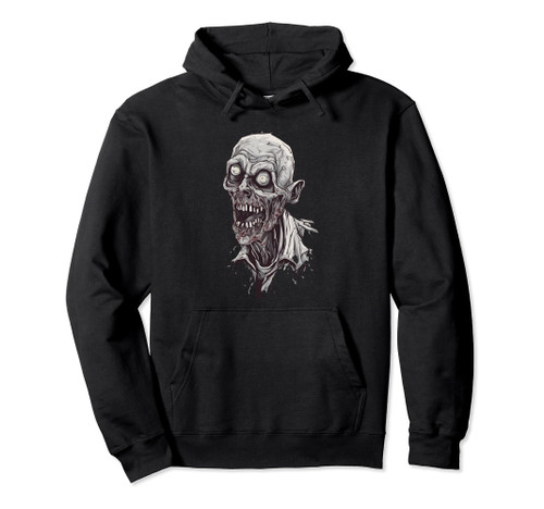Scary Zombie Design, Halloween Gore Pullover Hoodie