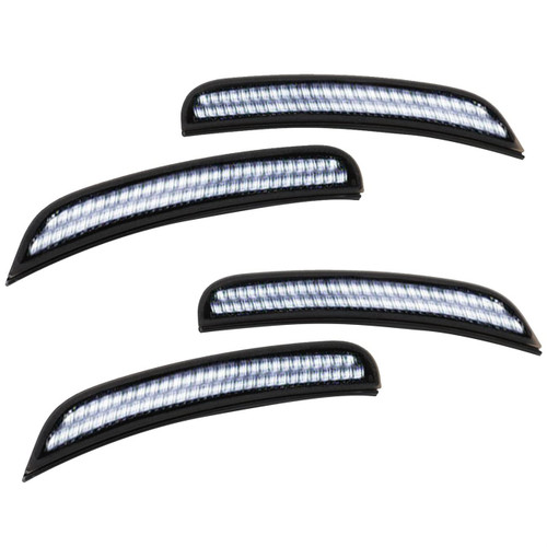 Yunnergo 4x Front & Rear Smoked Side Marker Lights 68214126AA 68214127AA 68214404AA 68214405AA Compatible with 2015-2022