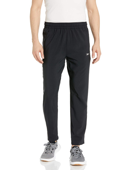 Reebok Workout Ready Woven Trackster Pant, Black, Small