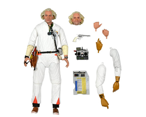 NECA Back to The Future - Ultimate Doc Brown 1985-7" Scale Action Figure, Black
