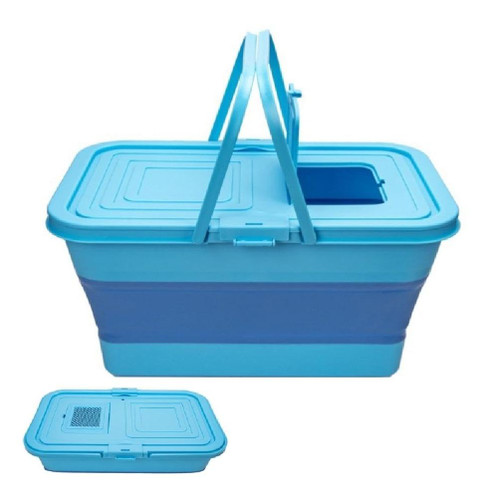 Collapsible Bucket 12L/20L Waterproof Water Storage Container Tub Folding Water Bucket Wash Basins for Camping Travel Camping Water Storage Containers Collapsible Bucket with Handle Folding Water