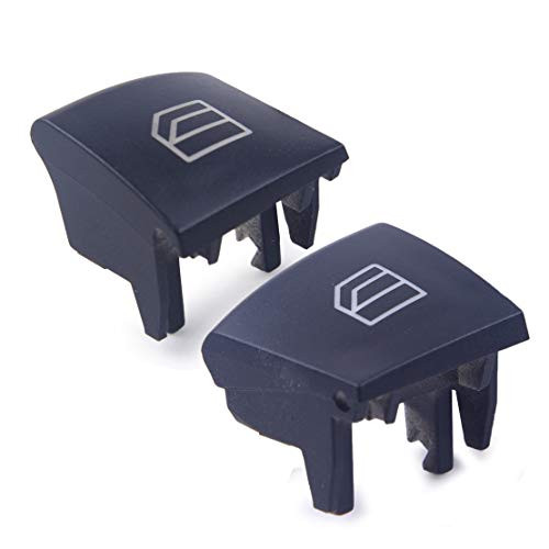 beler 2pcs Driver Window Switch Repair Button Cap Cover Fit For Mercedes ML GL R Class W164 X164 W251