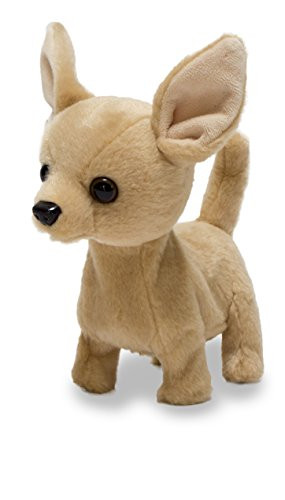 Cuddle Barn Animated Plush Toy Dog Lola The Chihuahua Barks & Wags Tail,6 Inches