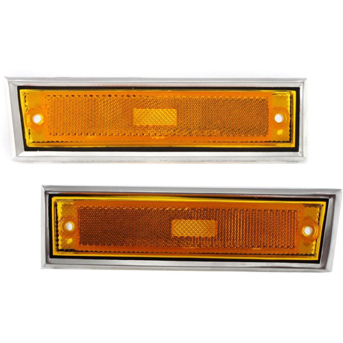 I-MATCH AUTO PARTS | Set of 2 Front Left Driver and Right Passenger Side Marker Light Assembly | For 1981-1987 Chevy/GMC C/K 10 Truck/Suburban/Blazer/Jimmy | 915557 915558 GM2550115 GM2551107 I-MATCH AUTO PARTS | Set of 2 Front Left Driver and Right Passenger Side Marker Light Assembly | For 1981-1987 Chevy/GMC C/K 10 Truck/Suburban/Blazer/Jimmy | 915557 915558 GM2550115 GM2551107