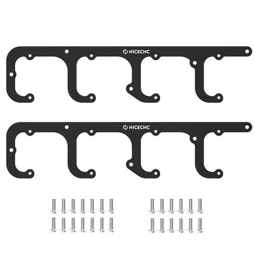 NICECNC LS D581 Square Coil Bracket Valve Cover Compatible with Chevrolet 4.8L 5.3L 5.7L 6.0L 6.2L 7.0L V8 1999-2014 Black