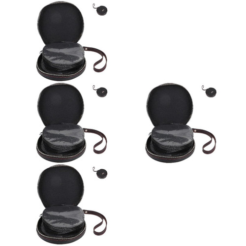 Homoyoyo 4pcs The Cars CD case Round Storage Bag disc Storage Pouch Lightweight Wallet Car Bag DVD Disc Holder CD Carrying Pouch CD Storage DVD Organizer CD Bag High Capacity Travel Leather