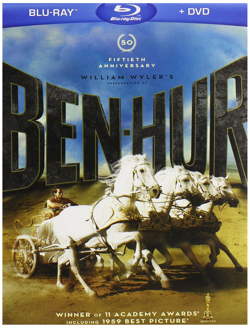 Ben-Hur 50th Anniversary 4-Disc Blu-ray Combo Pack (BD/DVD) Ben-Hur 50th Anniversary 4-Disc Blu-ray Combo Pack (BD/DVD)