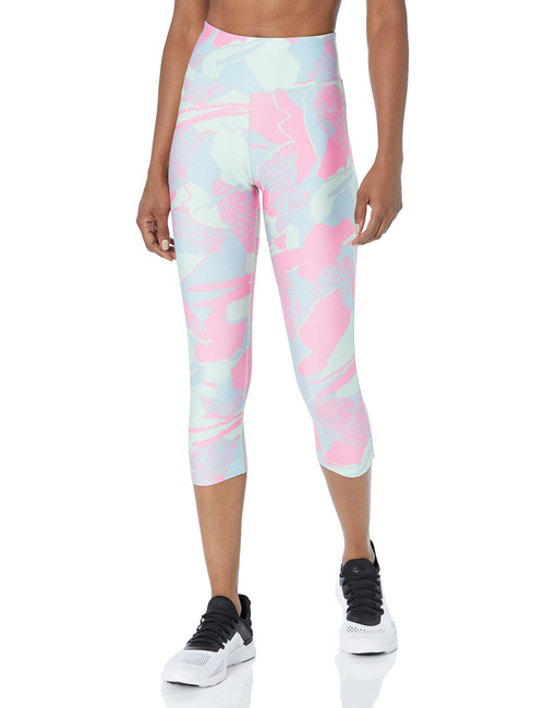 Reebok Women's Standard Workout Ready Capri Leggings, Light Sage, X-Large