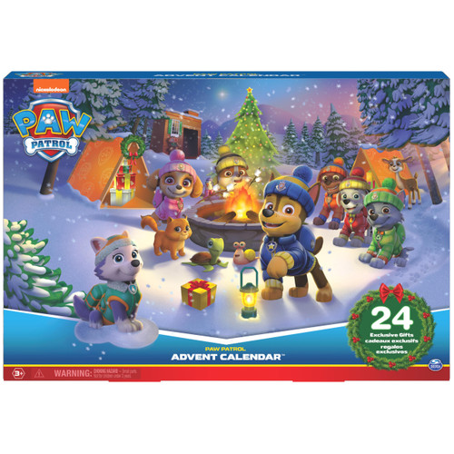 PAW Patrol: 2023 Advent Calendar with 24 Surprise Toys - Figures, Accessories and Kids Toys for Ages 3 and up