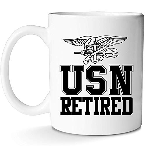 USN Retired Mug United States Navy Gift for Coffee Novelty Idea With Prime by Mugish 11oz USN Retired Mug United States Navy Gift for Coffee Novelty Idea With Prime by Mugish 11oz