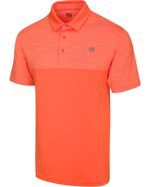 Three Sixty Six Quick Dry Golf Shirts for Men - Moisture Wicking Short-Sleeve Casual Polo Shirt Orange