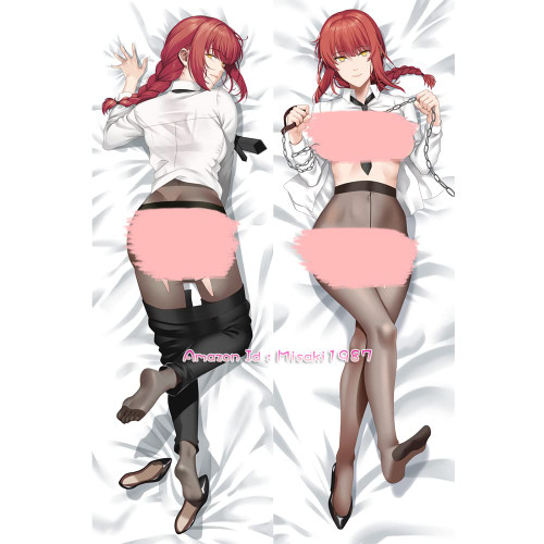 MISAKI1987 Chainsaw Man Makima Anime Girl Dakimakura Hugging Body Pillow Case Cover 150cm X 50cm Peach Skin