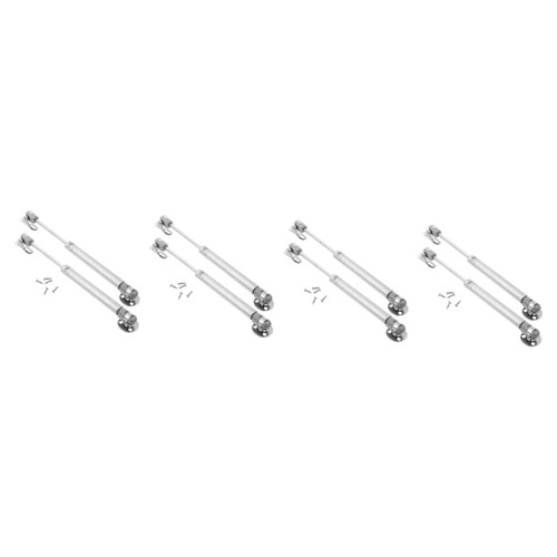 4 Pairs Cabinet Support Rod Cabinet Door Hinge Kitchen Cabinet Hinges Lift Support Cushioning Cabinet Door Lift Support Retractable Support Rod Shock Gas strut Telescopic Rod Cover
