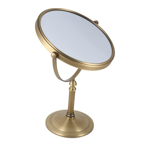 Beavorty 1pc Mini Vanity Mirror Tabletop Mirror Round Dining Room Table Mirror for Dresser Adjustable Cosmetic Mirror Desk Mirror for Makeup Magnification Mirror Makeup Mirror Double Mirror