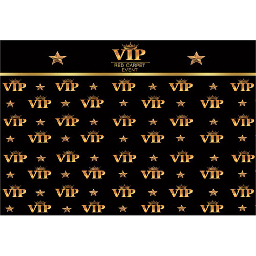 Renaiss 9x6ft VIP Red Carpet Event Backdrop for Photography Golden Crown Stars Catwalks Stage Activity Celebrity Activity Premiere Award Movie Background Party Banner Photo Studio Prop