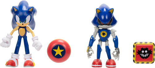 Sonic the Hedgehog Sonic 4" Action Figure 2 Pack - Modern Sonic & Modern Metal Sonic Sonic the Hedgehog Sonic 4" Action Figure 2 Pack - Modern Sonic & Modern Metal Sonic