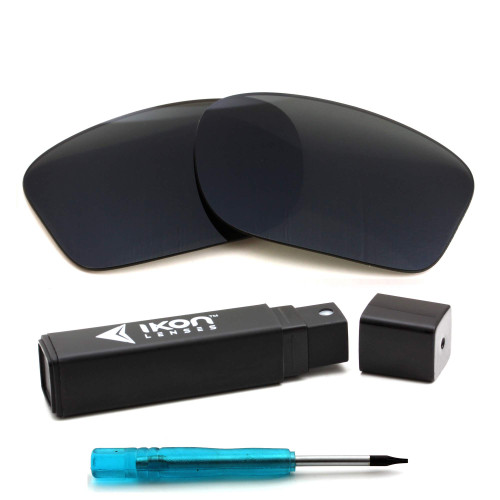 IKON LENSES Polarized Compatible Replacement for Oakley Twoface (OO9189) Sunglasses - Black (Polarized)