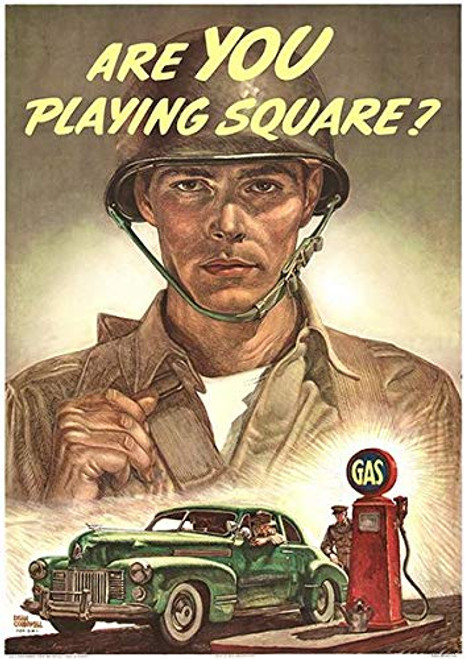 are You Playing Square - 1944 - World War II - Propaganda Poster