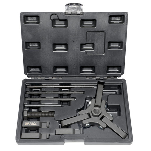 Harmonic Balancer Damper Pulley Remove Extractor Kit Compatible with Ford, GM, Chrysler, Cadillac, Chevy Trucks, Mitsubishi, Upgraded Version 3 Jaw Puller