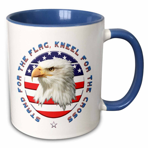3dRose American flag, bald eagle. Amazing patriotic gift Stand for the flag - Mugs (mug-362815-11) 3dRose American flag, bald eagle. Amazing patriotic gift Stand for the flag - Mugs (mug-362815-11)