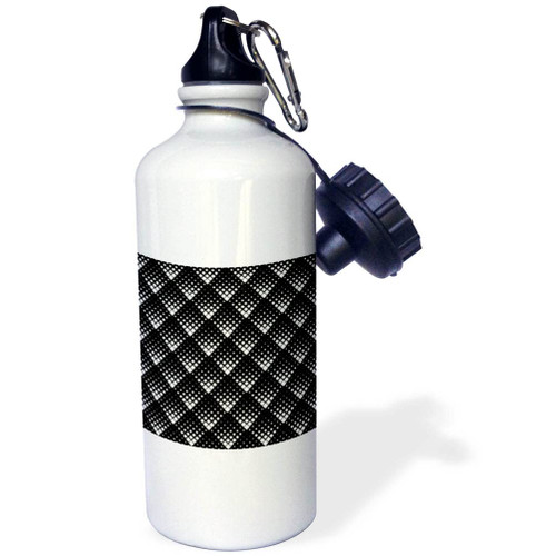 3dRose Abstract seamless rounded diagonal square pattern background... - Water Bottles (wb-373988-1)