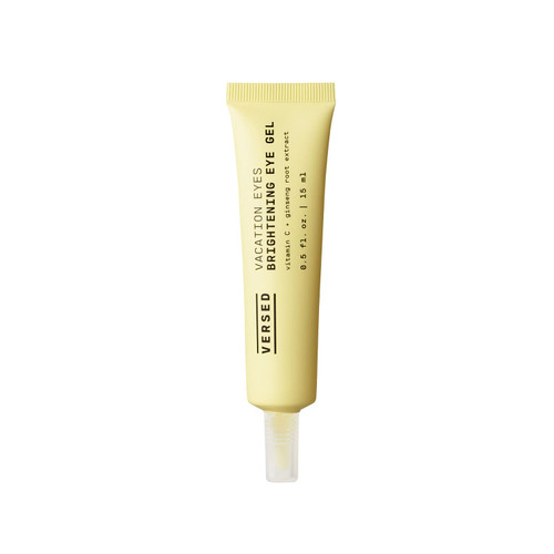 Versed Vacation Eyes Brightening Eye Gel - Lightweight Cooling Gel For Puffy Eyes with Vitamin C, Ginseng Root Extract and Niacinamide - Help Reduce Under-Eye Darkness - Vegan (0.5 fl oz) Versed Vacation Eyes Brightening Eye Gel - Lightweight Cooling Gel For Puffy Eyes with Vitamin C, Ginseng Root Extract and Niacinamide - Help Reduce Under-Eye Darkness - Vegan (0.5 fl oz)