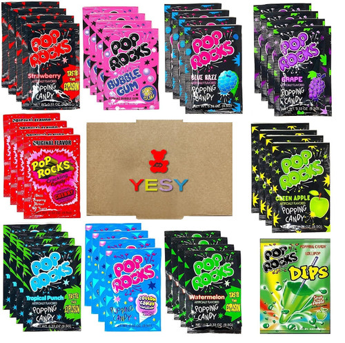 Pop Rocks Crackling Candy Variety Pack Classic Popping Candy Bulk - Pop Rocks Candy, Pop Rocks Bulk Candy, TEN Different Flavors Bulk Pop Rocks Popping Candy (37 Count) Pop Rocks Crackling Candy Variety Pack Classic Popping Candy Bulk - Pop Rocks Candy, Pop Rocks Bulk Candy, TEN Different Flavors Bulk Pop Rocks Popping Candy (37 Count)