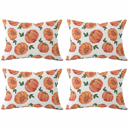 Fall Autumn Pumpkin Harvest Leaf Throw Pillows Pillow Covers for Couch 12x20 Set of 4 Outdoor Linen Throw Pillow Covers Decorative Cushion Case Pillow Cases for Sofa Bed, Farmhouse Thanksgiving Orange Fall Autumn Pumpkin Harvest Leaf Throw Pillows Pillow Covers for Couch 12x20 Set of 4 Outdoor Linen Throw Pillow Covers Decorative Cushion Case Pillow Cases for Sofa Bed, Farmhouse Thanksgiving Orange