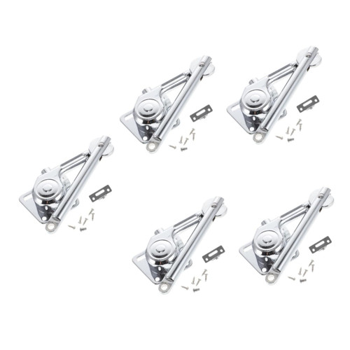 DOITOOL 5pcs Hydraulic Support Rod Box Spring Covers Hinges for Wooden Box Heavy Duty Spring Hydraulic Gas Strut Window Lift and Lid Support Boxes with Lids Chest Hardwares Chest Hinges