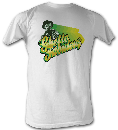 A&E Designs Sanford & Son T-Shirt Redd Foxx Ghetto Fabulous Adult White Shirt Tee, 2XL