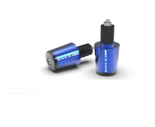 Handlebar Plug Motocycle CNC 22MM Handlebar Grips Handle Bar Cap End Plugs for Suzuki HAYABUSA/GSXR1300 GSX 650F 1250 F/SA 1400 (Color : Blue, Size : 7/8" 22mm)