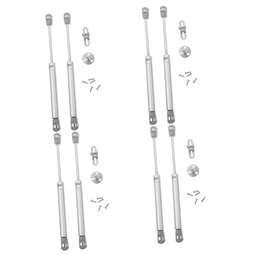 OSALADI 4 Pairs Cabinet Support Rod Heavy Duty Hinges Cabinet Hinges Cabinet Door Hinges Pneumatic Rod rthydraulic Pressure Support Rod Cabinet Door Lift Support Retractable Support Rod