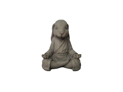 World of Wonders Zen Animals Meditation Outdoor Garden Statues | Asian Patio Decor and Front Yard Statues | Garden Welcome Statue Zen Items for Office - Rabbit
