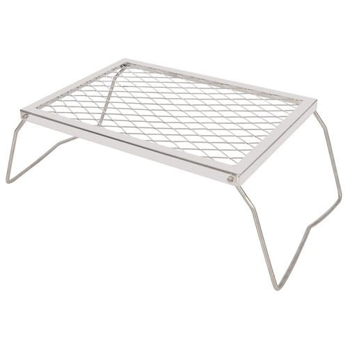 REDCAMP Folding Stainless Campfire Grill Heavy Duty Steel Grate, Portable Camp Fire Cooking Racks for Over Fire Pit REDCAMP Folding Stainless Campfire Grill Heavy Duty Steel Grate, Portable Camp Fire Cooking Racks for Over Fire Pit