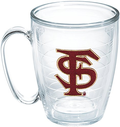 Tervis 1048773 Florida State University Fs Emblem Individual Mug, 16 oz, Clear