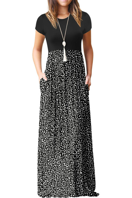 GRECERELLE Women's Short Sleeve Loose Plain Maxi Dresses Casual Long Dresses with Pockets GRECERELLE Women's Short Sleeve Loose Plain Maxi Dresses Casual Long Dresses with Pockets