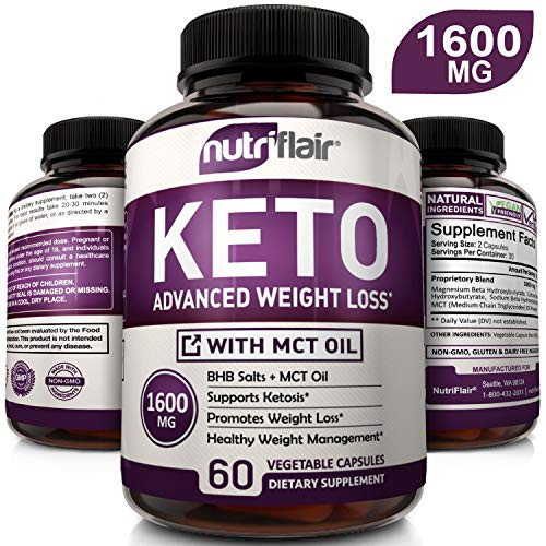 Keto Diet Pills 1600mg Advanced Weight Loss Ketosis Supplement - Natural BHB Salts (beta hydroxybutyrate) Ketogenic Carb Blocker and Fat Burner Capsules - Best Keto Pills - Ideal Weight Loss Support Keto Diet Pills 1600mg Advanced Weight Loss Ketosis Supplement - Natural BHB Salts (beta hydroxybutyrate) Ketogenic Carb Blocker and Fat Burner Capsules - Best Keto Pills - Ideal Weight Loss Support