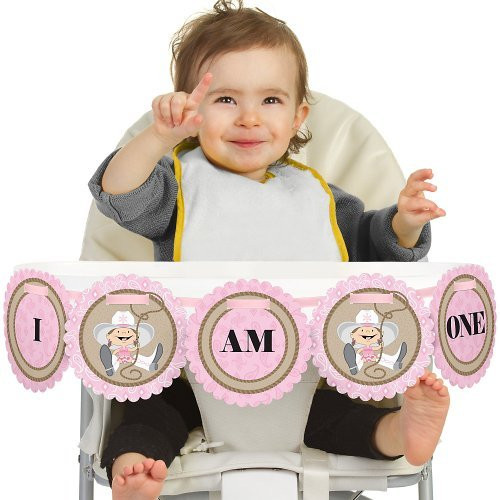 Big Dot of Happiness Little Cowgirl - Western 1st Birthday - I Am One - First Birthday High Chair Banner Big Dot of Happiness Little Cowgirl - Western 1st Birthday - I Am One - First Birthday High Chair Banner