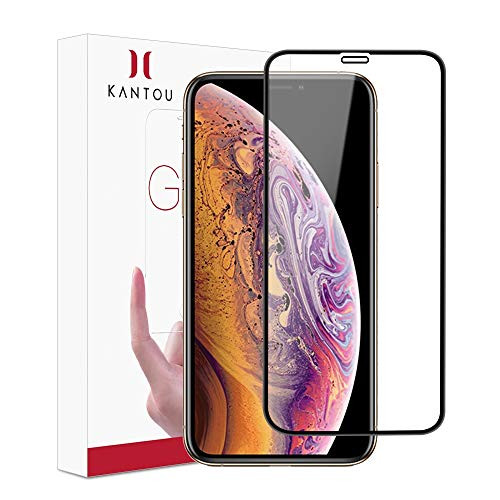 Kantou 3D Screen Protector Full Coverage for iPhone Xs Max (6.5" 2018), [Edge to Edge Coverage] Full Protection, Tempered Glass Screen Protector for iPhone X Max, Easy Instal-Only for iPhone Xs Max