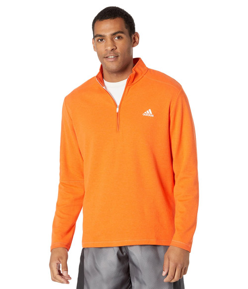 adidas 3-Stripes 1/4 Zip Pullover Semi Impact Orange Melange MD adidas 3-Stripes 1/4 Zip Pullover Semi Impact Orange Melange MD
