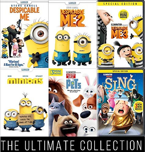 Illumination Ultimate Six-Pack Collection (Despicable Me 1, 2, 3, Minions, Secret Life of Pets and Sing) Illumination Ultimate Six-Pack Collection (Despicable Me 1, 2, 3, Minions, Secret Life of Pets and Sing)