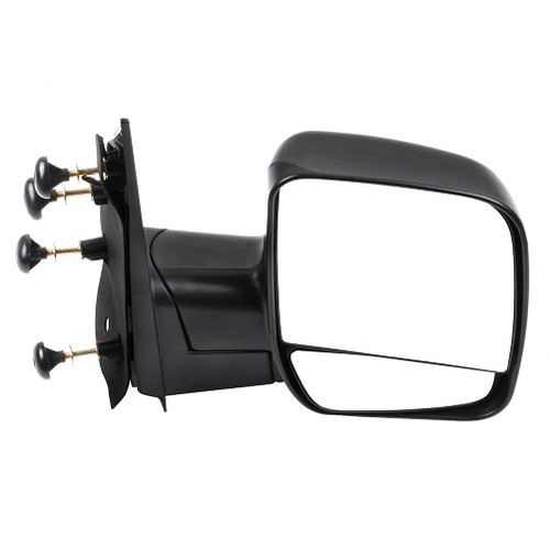 SCITOO Right Mirror fit 2003-2013 for Ford E-150 E-250 2004-2013 for Ford E-350 E-450 Super Duty Econoline Van with Black Manual Folding, Passenger Side Mirror